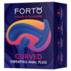 Forto Curved Vibrating Plug Blue
