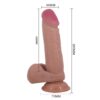 Pretty Love Creel6 Pretty Love Creel dildo - 20,5 cm realistični TPR dildo s usisnom bazom