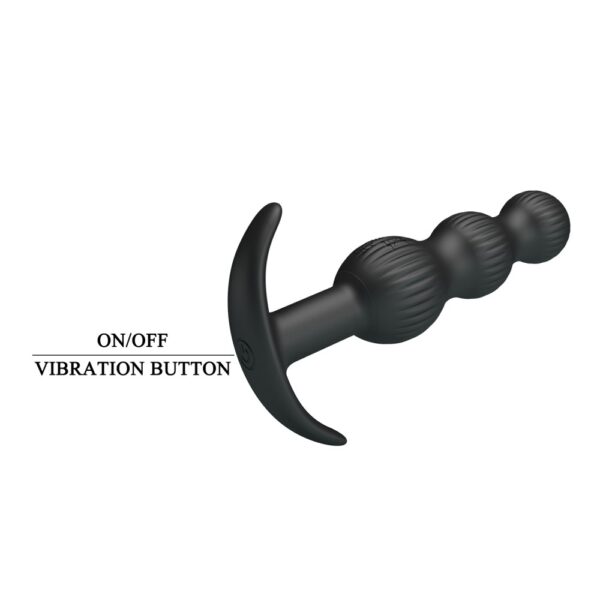 Pretty Love Sidney vibrirajući analni plug s kuglicama od silikona