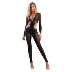 Fantasy Lingerie Edge Wetlook Catsuit 