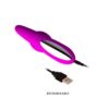 Pretty Love Backie Purple 7 Pretty Love Backie Purple ljubičasti silikonski vibrirajući masažer prostate i perineuma s USB punjenjem