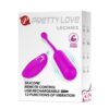 Pretty Love Lechies ljubičasto punjivo vibrirajuće jaje s 12 funkcija i bežičnim daljinskim upravljačem