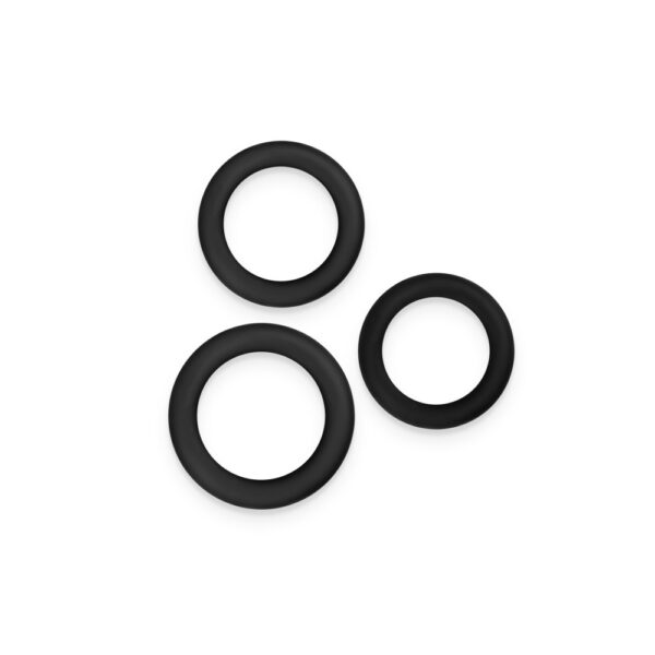 Renegade 3pc Slim Rings Black 1 Renegade 3pc Slim Rings Black