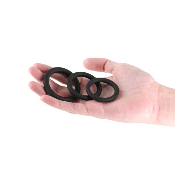 Renegade 3pc Slim Rings Black 2 Renegade 3pc Slim Rings Black