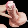 11'' Squirt Extreme Dildo Flesh12 Lovetoy Squirt Extreme Flesh 28 cm realistični dildo s funkcijom prskanja i vakuumskom bazom