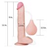 11'' Squirt Extreme Dildo Flesh13 Lovetoy Squirt Extreme Dildo Flesh 28 cm realistični dildo s funkcijom prskanja i vakuumskom bazom