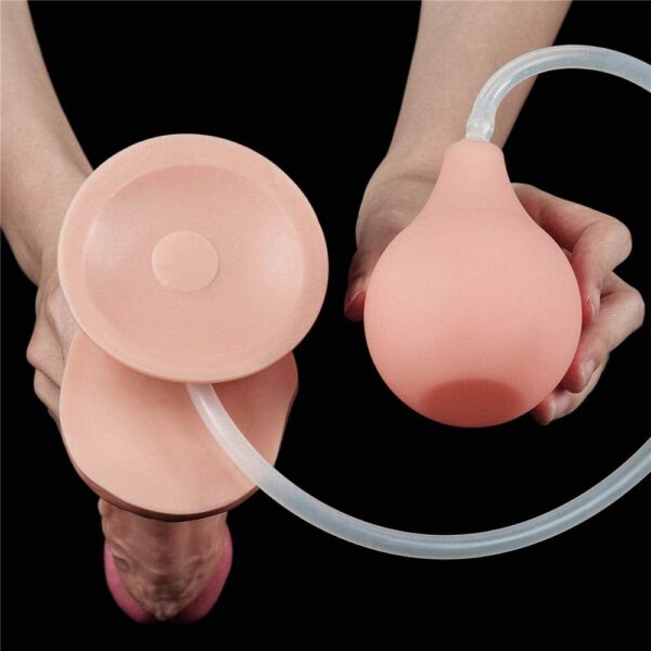 11'' Squirt Extreme Dildo Flesh5 Lovetoy Squirt Extreme Dildo Flesh 28 cm realistični dildo s funkcijom prskanja i vakuumskom bazom