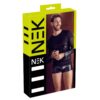 21613971701_verp NEK men's long-sleeved black T-shirt with detachable harness and mesh insert