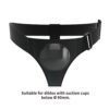 Pretty Love Bobby Strap-on remen 3 Pretty Love Bobby Strap-on remen crne harness gaćice s rastezljivim O-prstenom bez dilda