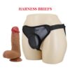 Pretty Love Fogg Harness Briefs3 Pretty Love Fogg podesivi crni strap-on pojas s realističnim silikonskim dildom