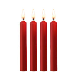 Ouch by Shots Teasing Wax Candles Red four red paraffin wax BDSM candles up to 50 °C