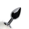 RS124665_OU912WHT_500_scr Ouch by Shots Fox Tail metalni analni stimulator s lisičjim repom
