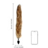 RS124671_OU912BRN_600_scr Ouch by Shots Fox Tail metalni analni stimulator s lisičjim repom