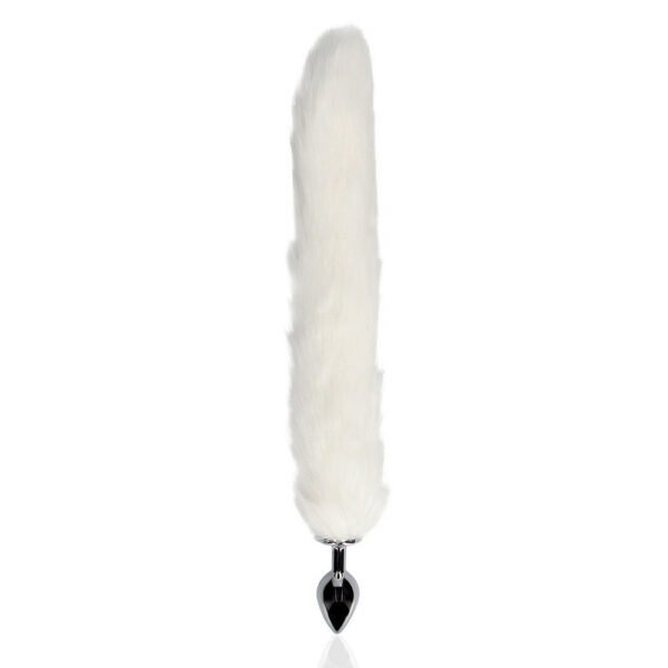 RS124674_OU912WHT_300_scr Ouch by Shots Fox Tail metalni analni stimulator s lisičjim repom