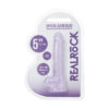 RS144805_RealRock by Shots_REA208PUR_200_scr RealRock Crystal Clear realistični dildo 12.7 cm s vakuumskom bazom i testisima