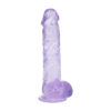 RS144806_RealRock by Shots_REA208PUR_100_scr RealRock Crystal Clear realistični dildo 12.7 cm s vakuumskom bazom i testisima