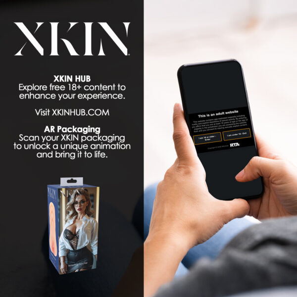 XKIN by Shots Career Girls Tempting Teacher Ms Jenny Jawline realistic masturbator for middle-sized men in Flesh shades