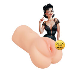 XKIN by Shots Pinup Dolls Naughty Housewife Mrs Cummings medium-sized TPE masturbator in Flesh shades