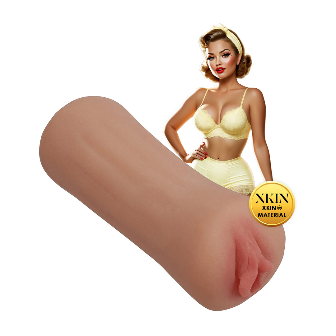 XKIN by Shots Pinup Dolls Bettie Blowkiss kompaktni masturbator Tan nijanse