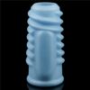 Vibrating Spiral Knights Ring Blue2 Lovetoy Vibrating Spiral Knights Blue plava spiralna vibrirajuća navlaka za penis