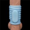Vibrating Spiral Knights Ring Blue4 Lovetoy Vibrating Spiral Knights Blue plava spiralna vibrirajuća navlaka za penis