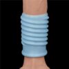 Vibrating Spiral Knights Ring Blue5 Lovetoy Vibrating Spiral Knights Blue plava spiralna vibrirajuća navlaka za penis