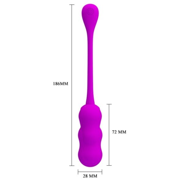 Vibro jaje Pretty Love Leshy 5 Pretty Love Leshy ljubičasto punjivo vibrirajuće jaje s bežičnim daljinskim upravljačem