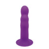 Solid Love Premium Ribbed Dildo Purple