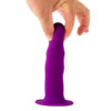 Solid Love Premium Ribbed Dildo Purple