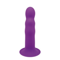Solid Love Premium Ribbed Dildo Purple