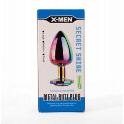 X-Men Secret Shine Metal Butt Plug Rainbow