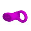 Silicone penis ring with vibrator and stimulator - Pretty Love Cobra