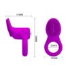 Silicone penis ring with vibrator and stimulator - Pretty Love Cobra