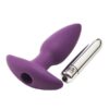 21886-5 Flirts 10 Functions Vibrating Anal Plug Purple