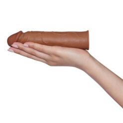 Pleasure X-Tender Penis Sleeve Brown 1