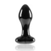 280931 Crystal Heart Black Anal Plug