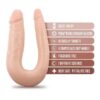 331908-1 Dr. Skin Silicone Dr. Double 12" Dong Flesh