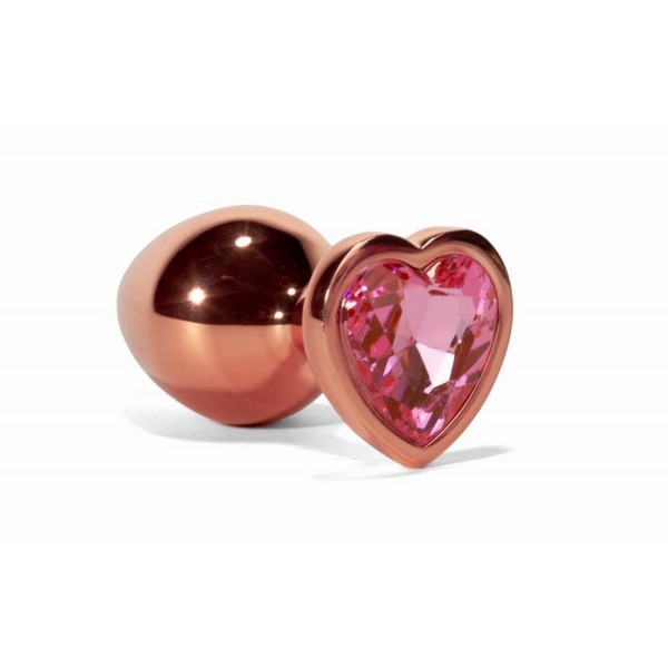 X-MEN Secret Shine Metal Butt Plug Rose Gold Heart