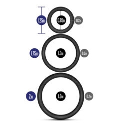 Performance VS4 Cock Ring Set Black