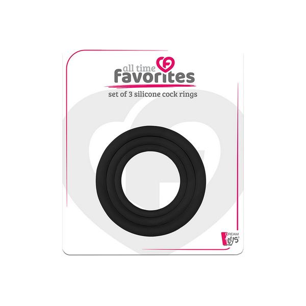 All Time Favorites 3 Silicone Cockrings