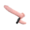 Double vibrating strap-on, 18x3.2cm; 10x3.5cm - Ultra Passionate