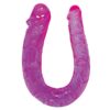 Ljubičasti plastični dvostrani dildo, 29 x 2-3cm - Sex Talent