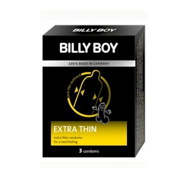 Kondomi 3 komada, ekstra tanki - Billy Boy Extra Thin