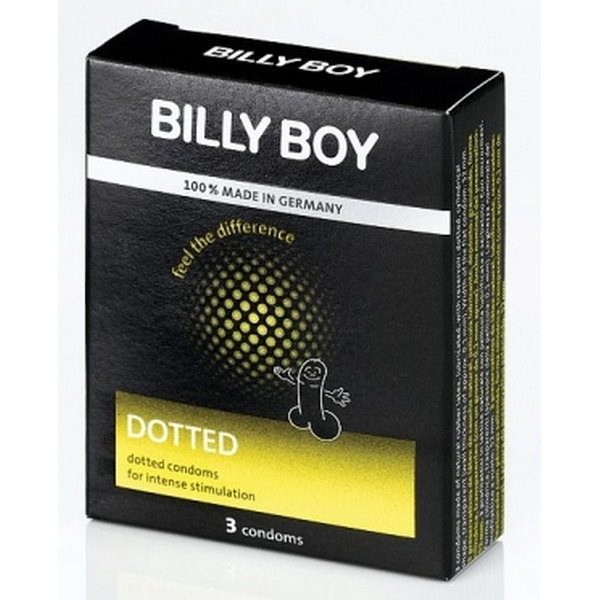 Kondomi 3 komada, s točkicama - Billy Boy Fun Dotted