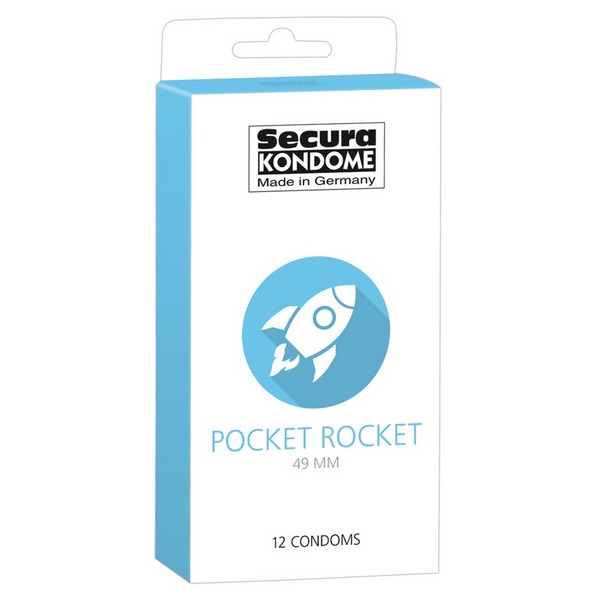 Kondomi 12 komada, dužina 16,5cm, promjer 4,9cm - Secura Pocket Rocket
