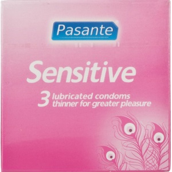 Kondomi 3 komada, ultra tanki, od lateksa - Pasante Sensitive