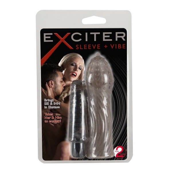 Navlaka za penis s vibratorom od TPE materijala, s baterijama - Exciter