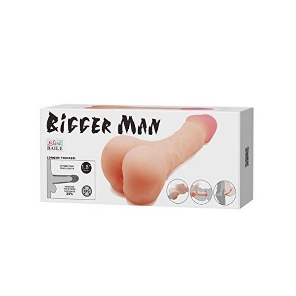 TPR navlaka za penis i masturbator u obliku stražnjice u jednom - Bigger Man