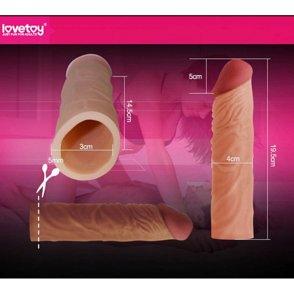 Navlaka za penis od TPE materijala, dužina 19,5cm - Pleasure X-Tender
