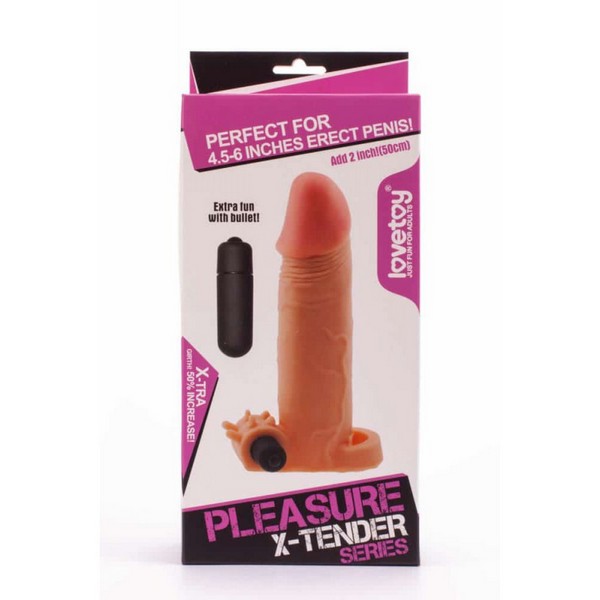 Navlaka za penis s vibratorom, 17,5 x 4,3cm - Pleasure X-Tender #2